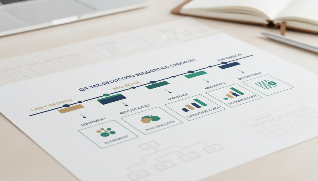 Q4 Tax Deduction Sequencing Checklist by Revenue Stage — Small Business